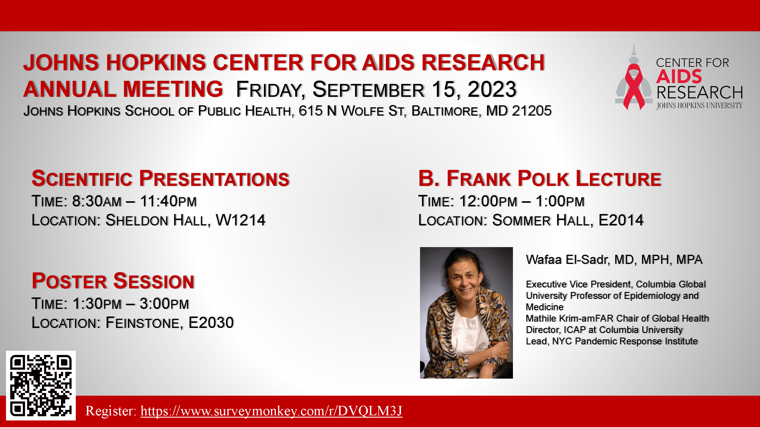Center for AIDS Research Annual Meeting September 15