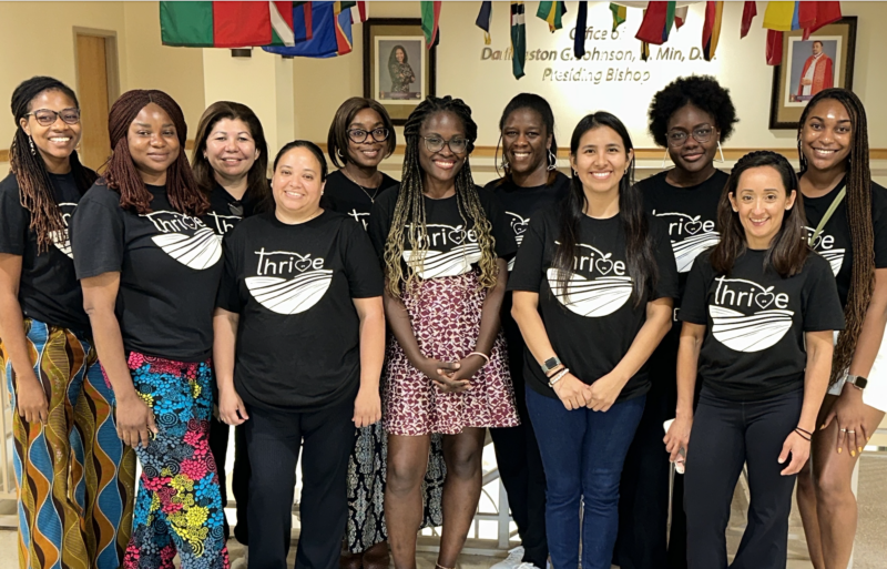 Janice Dugbartey, Dr Bunmi Ogungbe, Faith Elise Metlock and team members at a THRIVE recruitment event.