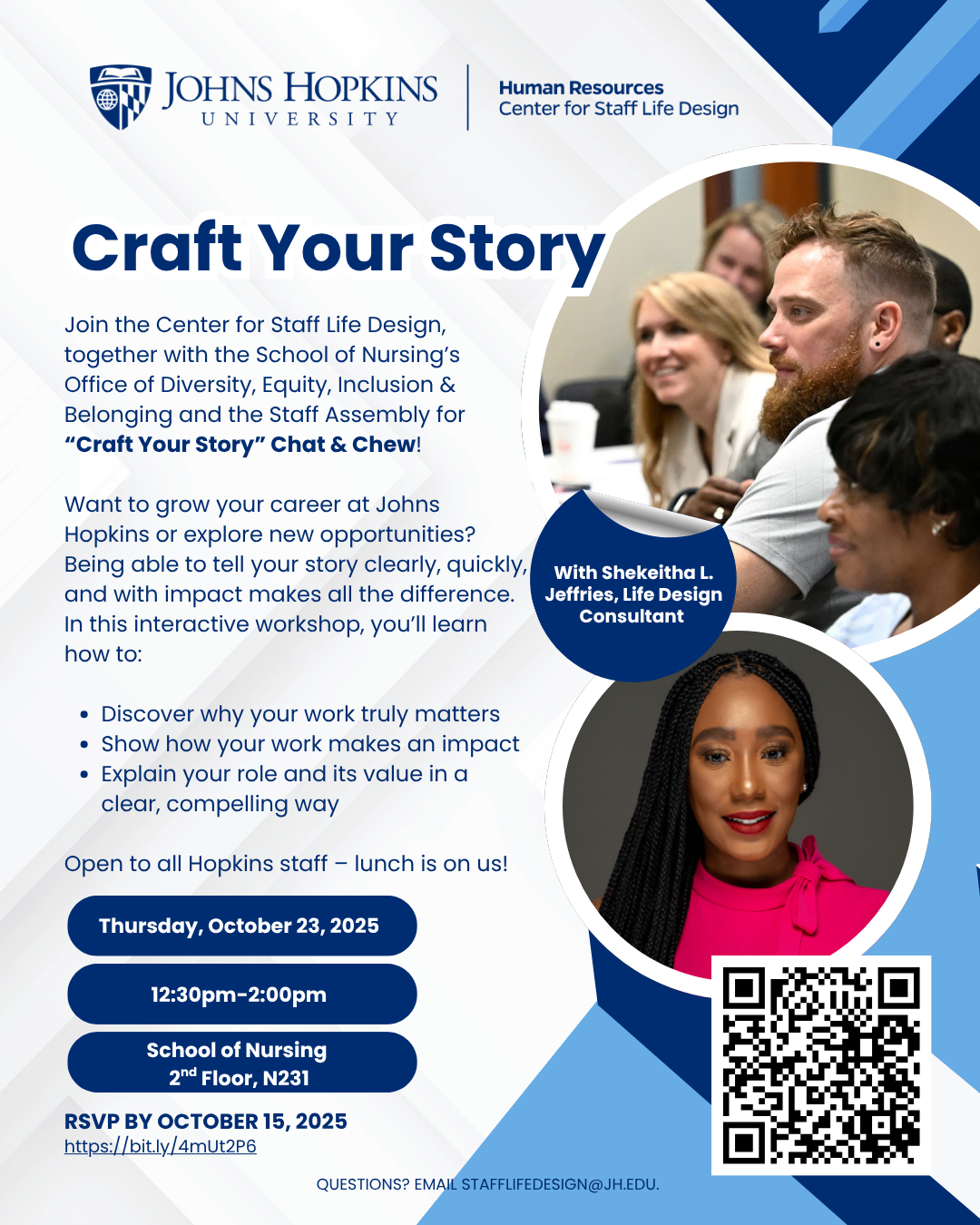 ODEIB Chat and Chew with Staff Life Design