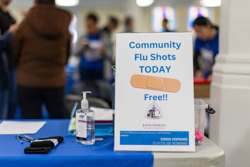 A record number of people sought flu shots this year. The COMPASS Center’s mobile clinic was a lifeline