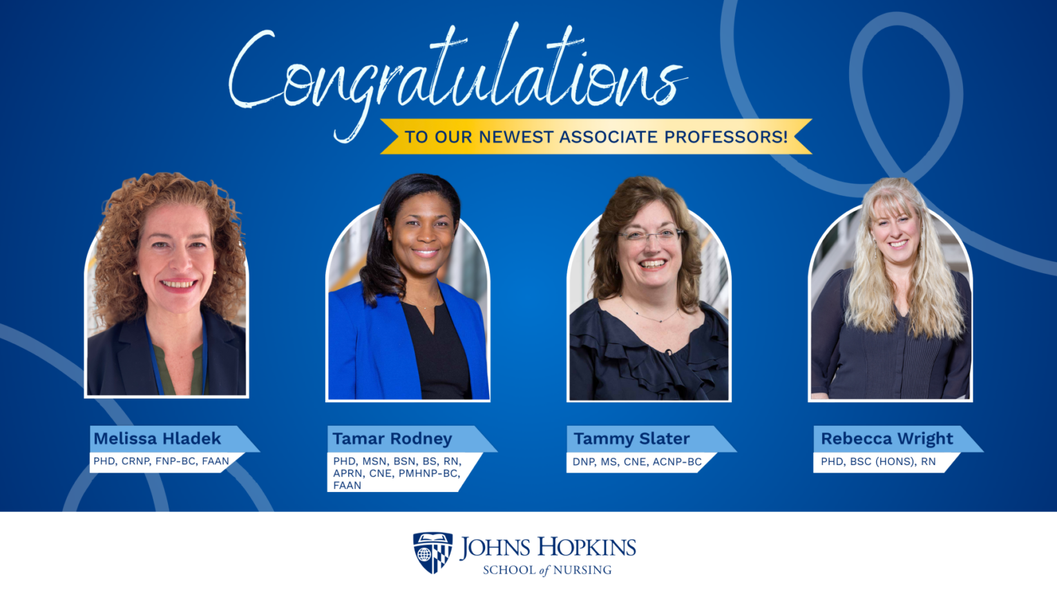 new associate professors at JHSON