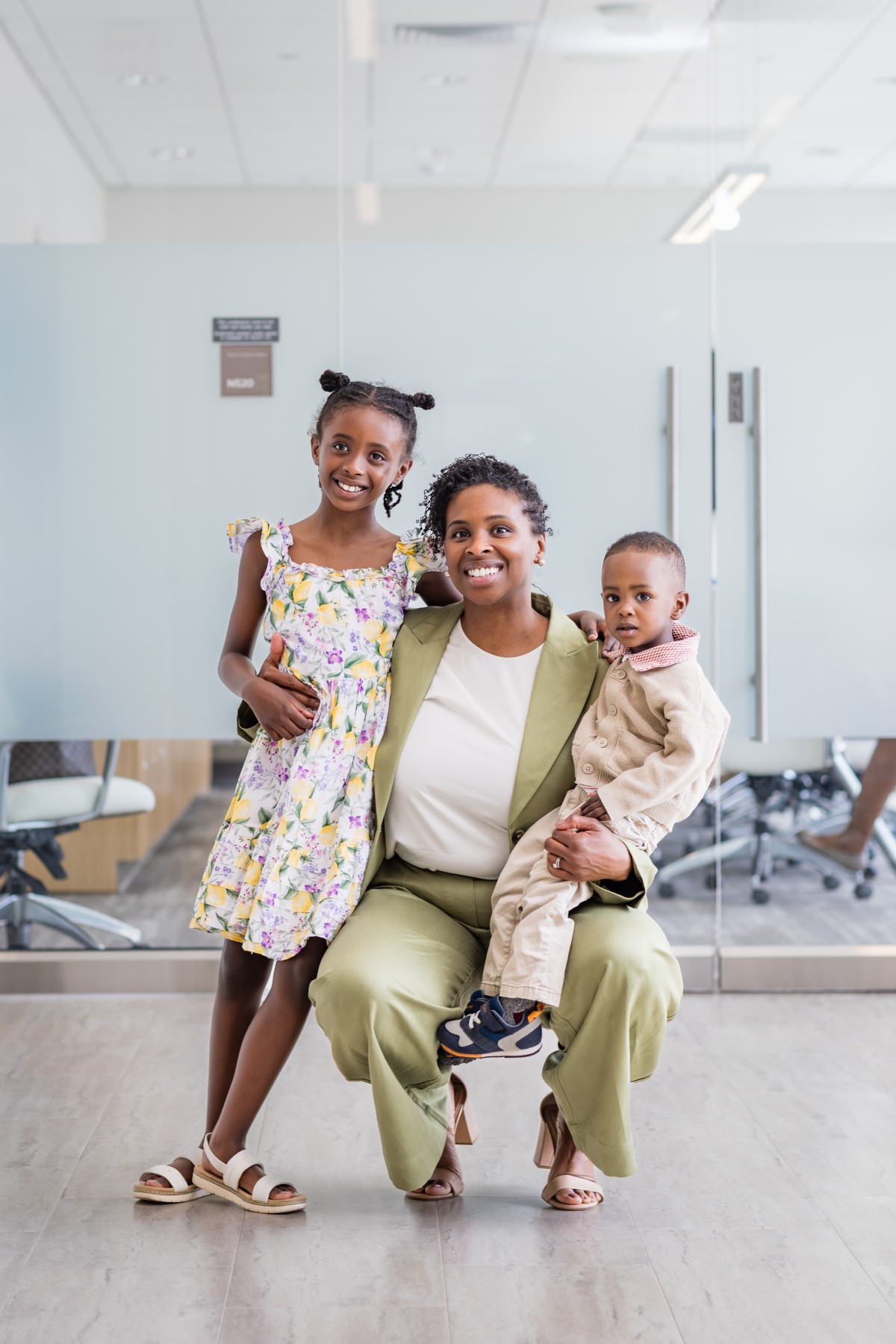 New PhD Aisha Ellis celebrates with family
